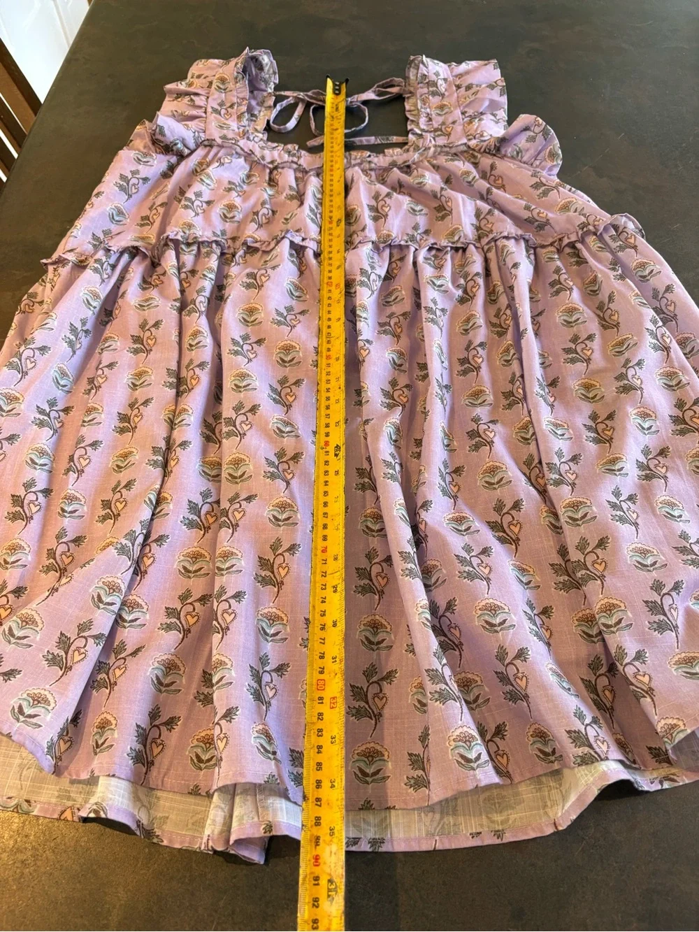 TALULAH Lilac Floral Mini Dress Summer Boho XL - Picture 5 of 8